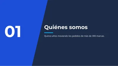 Presentación de empresa corporativa, diapositiva 3 de 13