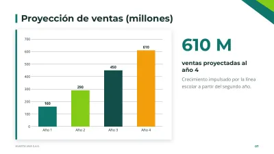 Plan de negocios, diapositiva 7 de 14