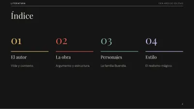 Literatura: análisis de una obra, diapositiva 2 de 13