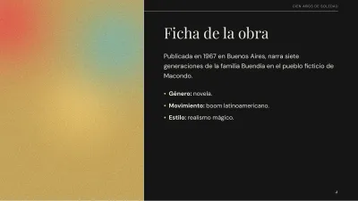 Literatura: análisis de una obra, diapositiva 4 de 13