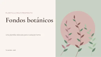 Elegant botanical backgrounds