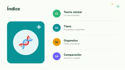 Biología: la célula, diapositiva 2 de 13