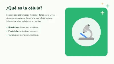 Biología: la célula, diapositiva 4 de 13