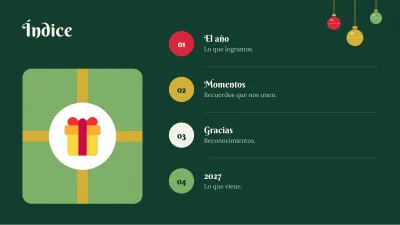 Navidad: cierre de año, diapositiva 2 de 13