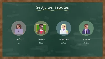 Clase en pizarra, diapositiva 10 de 13