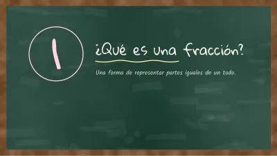 Clase en pizarra, diapositiva 3 de 13