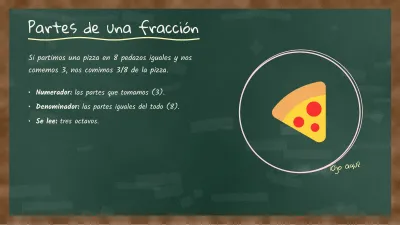 Clase en pizarra, diapositiva 4 de 13