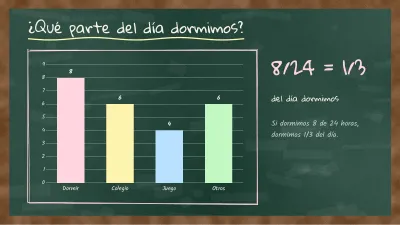 Clase en pizarra, diapositiva 7 de 13