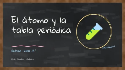 Chemistry on a blackboard