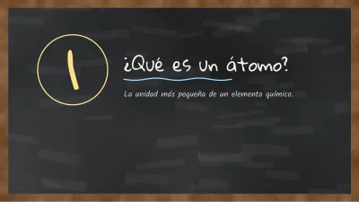 Chemistry on a blackboard, slide 3 of 13