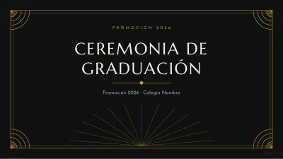 Graduación elegante