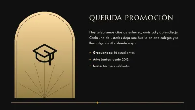 Graduación elegante, diapositiva 4 de 13