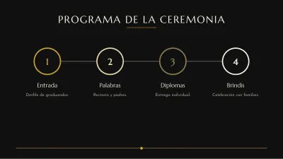 Graduación elegante, diapositiva 9 de 13