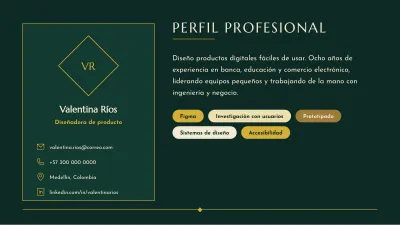 Elegant résumé, slide 2 of 10