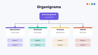 Organigrama y análisis FODA, diapositiva 10 de 16