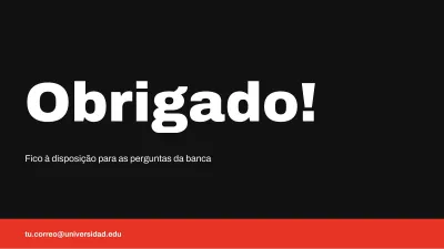Defesa de TCC minimalista, slide 12 de 13