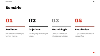 Defesa de TCC minimalista, slide 2 de 13