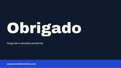 Relatório executivo de gestão, slide 13 de 14