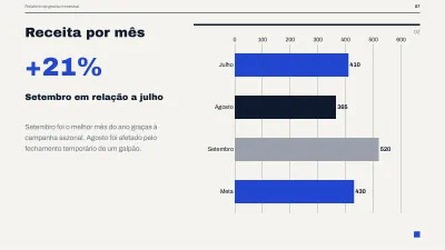 Relatório executivo de gestão, slide 7 de 14