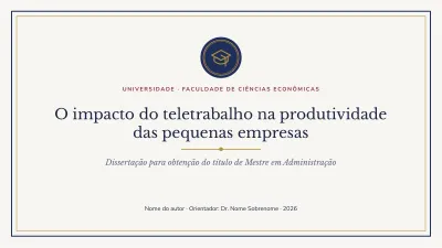 Tese universitária clássica