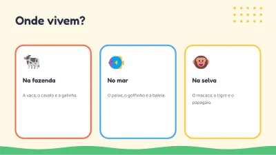 Aula infantil: os animais, slide 5 de 13