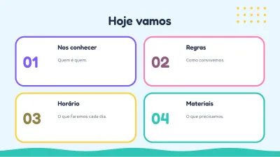 Volta às aulas: boas-vindas, slide 2 de 13