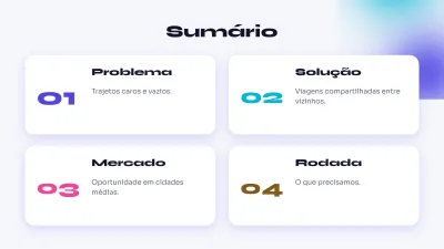 Pitch deck para app, slide 2 de 13