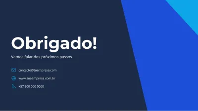 Apresentação institucional corporativa, slide 12 de 13