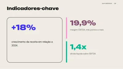 Relatório financeiro de resultados, slide 6 de 13
