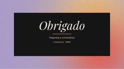 Literatura: análise de uma obra, slide 12 de 13