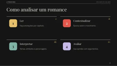 Literatura: análise de uma obra, slide 9 de 13