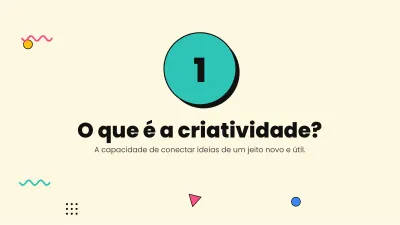 Modelo colorido e divertido, slide 3 de 13