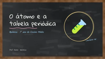 Química na lousa preta