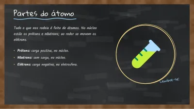 Química na lousa preta, slide 4 de 13