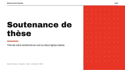 Soutenance de mémoire minimaliste