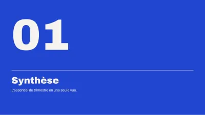 Rapport de gestion pour la direction, diapositive 3 sur 14