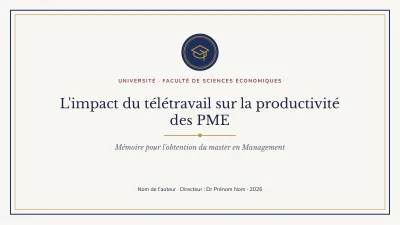 Thèse universitaire classique