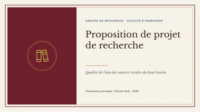 Projet de recherche, diapositive 1 sur 14