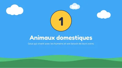 Cours pour enfants : les animaux, diapositive 3 sur 13