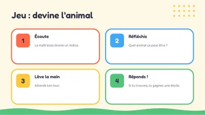 Cours pour enfants : les animaux, diapositive 9 sur 13