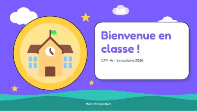 Rentrée des classes : bienvenue