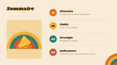 Plan marketing rétro, diapositive 2 sur 13