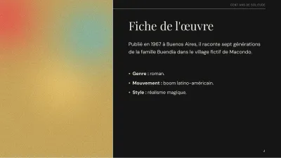 Littérature : analyse d’une œuvre, diapositive 4 sur 13