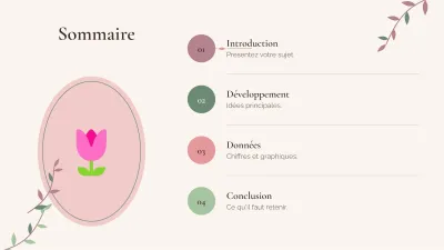 Arrière-plans botaniques élégants, diapositive 2 sur 13