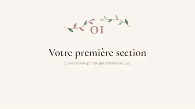 Arrière-plans botaniques élégants, diapositive 3 sur 13