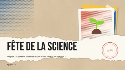 Projet scolaire style scrapbook