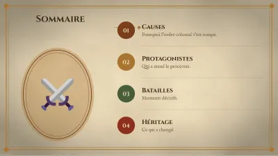 Frise chronologique d’histoire, diapositive 2 sur 13