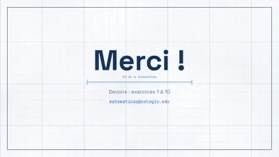Mathématiques sur papier quadrillé, diapositive 12 sur 13