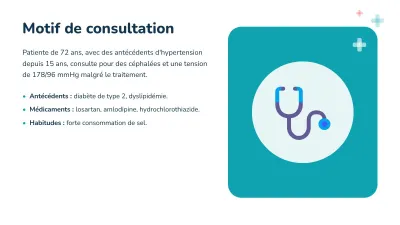 Cas clinique et médecine, diapositive 4 sur 13