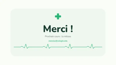 Biologie : la cellule, diapositive 12 sur 13
